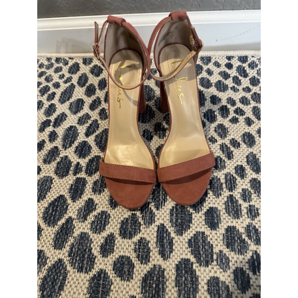 Lulus Heels Dusty Rose Low Block Heels Size 6.5 Barbiecore